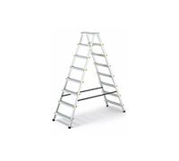 DWA Escabeau double pliable en aluminium 8 marches