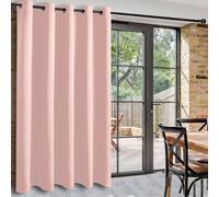 DWCN Rideau Thermique Isolant Anti Froid et Chaleur Rose L203xH213 cm 1 Panneaux Occultant Rideaux Separation à Oeillets Rideau Phonique Anti Bruit Protection la Vie Privée pour Salon/Chambre/Bureau