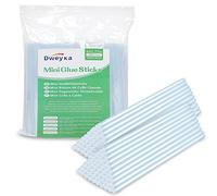 Dweyka 100 Bâtons de Colle Ø 7 mm x 200 mm, Bâton de Colle Chaude pour Petits Pistolets à Colle Chaude 7 mm x 200 mm, Transparent Sans Solvant, Séchage Rapide (7mm x 200 mm Pack 100)