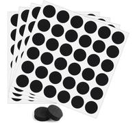 DWFEYOI 120 Pièces Patins en Feutre,patin chaise15mm Noir Auto-adhésifs Protecteur de Sol Tampon Feutre, 5mm D'épaisseur, Patins pour Meubles pour Pieds de Meubles (Rond, 15mm)