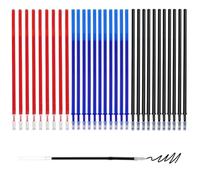 DWFEYOI 24 pièces Recharge pour stylo gel effaçable, compatibles avec Legami, encre thermosensible bleue, 0,5mm, hauteur 13 cm,stylo legami,legami,recharge legami,3 couleurs