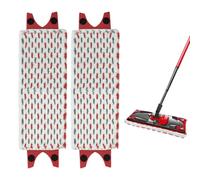 DWNSKR 2 pièces serpillères de rechange lavette en microfibre compatible Balai Plat Vileda Serpillère lavable réutilisable pour Vileda Ultramax & Turbo