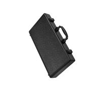 dwxnauixl Boîte à Outils Portable et légère, étui de Transport en Aluminium, Organisateur de présentation pour Voyages et Effets personnels, bac de, Noir, 44 x 22 x 6.4 cm