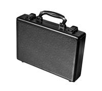 dwxnauixl Boîte à Outils Portable et légère, étui de Transport en Aluminium, Organisateur de présentation pour Voyages et Effets personnels, bac de, Noir, 30.5 x 21.5 x 6.4 cm