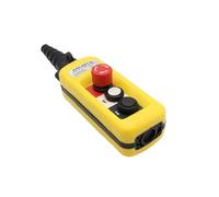 dwxnauixl Bouton d'arrêt d'urgence à 2 vitesses, double isolation, poste de commande de grue robuste, fonctionnement efficace par bouton-poussoir,