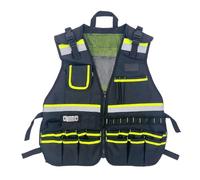 dwxnauixl Gilet Porte-Outils Multifonctionnel pour électricien d'atelier, avec rangements organisés, conçu pour Le Confort et la praticité. Sacoche à
