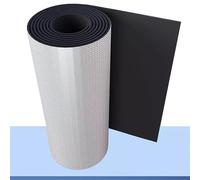 DWZL Rouleau Isolant NBR Auto-Adhésif | Feuille d'Aluminium Réfléchissante pour Contrôle Acoustique/Thermique Toit/Plancher Véhicules DIY - Réduction Bruit & Isolation(Size:10㎡=1 * 10m,Color:10mm)