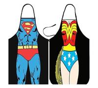 Dx 2 Packtablier De Cuisine Dans La Version Superman Ensembles Humoristique Pour Hommes Et Femmes,Tabliers Imperméables Pour Cuisine De Restaurant,Grillades Entretien Doux Et Facile Cadeau Les Couples
