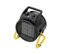 DX Drexon - Canon à Chaleur 3000W - Chauffage Électrique d'Appoint - Usage Extérieur - Sécurité Intégrée - Fonctionnement Silencieux - 24 x 29 x 20.5 cm - 2.45 Kg - Noir/Jaune