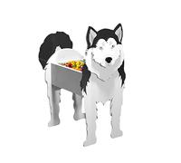DXDXZDXLUF Pot de Fleurs pour Chien - Grand Pot de Fleurs en PVC - pour Plantes d'intérieur - pour Pots de Fleurs Succulents - Décoration de la Maison (Couleur : Husky, Taille : 43 x 25 cm)
