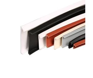 DXFWYTZQ Bande de chant en placage en forme de U auto-adhésive, bande de chant en PTE souple auto-adhésive flexible, bandes de chant en planche de bois, restauration de meubles (U28mm x 3m,Black)