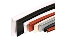 DXFWYTZQ Bande de chant en placage forme U auto-adhésive, PTE souple auto-adhésive flexible, bandes planche bois pour la restauration meubles (U40mm* 3m,Black)