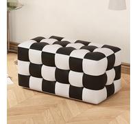 DXYQXL Pouf cube moderne - Tabouret rembourré multifonctionnel en damier, banc à chaussures, repose-pieds pour salon, chambre à coucher, entrée