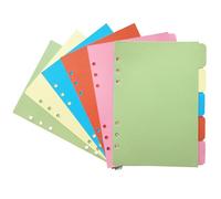 DY.2ten 10 Feuilles Intercalaires A5 Pour Classeur 6 Anneaux, Séparateurs Couleur Planificateur, Intercalaire Pour Carnet de Notes