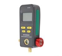 DY518 Manomètre de pression numérique pour climatiseur de voiture, aide à l'installation avec LCD éclairé, testeur de vide et mesure des fuites, raccord 1/4", 6000 KPa pour le fonctionnement d'atelier