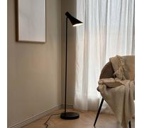 Dyberg Larsen Lampadaire sur pied DL12, noir, Salon / Salle à manger, Métal, Design, Lampadaire