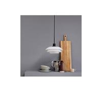 Dyberglarsen DL31 Dome Suspension Plafonnier Opale, Noir Mat 31cm Noir Mat