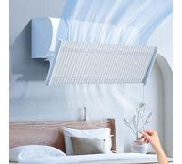 DYBOHF Déflecteur universel pour climatiseur, métal réglable, direction du vent, bouclier de climatisation, froid/chaud, maison/bureau, personnes âgées, nouveau-nés