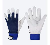 DYHQQ Gants de soudage en Cuir de chèvre Arc de précision avec Doublure en Kevlar, Gants de soudage TIG, 10 Pouces,3pair