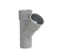 Dyka 20023665 PVC D'évacuation Culotte, MF 45°, 100mm Diamètre, 60mm x 40mmx 60mm, Lot de 20