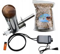 Dymbox | Générateur de fumée - 2,32 L - Argent - Avec cendrier - Pompe puissante - Acier résistant aux acides - Résistant aux intempéries