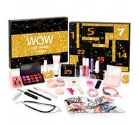 Dynaeuty Calendrier de l’Avent Beauté 2026, 24 Surprises Maquillage Femme | Coffret noir et doré de avec 24 cases numérotées à ouvrir une par une pendant l’Avent 31 × 22 × 3 cm