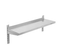 Dynasteel Etagère Murale en INOX sur Crémaillères - L 1200 x P 300 mm