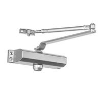 Dynasty Hardware 2000-ALUM Ferme-porte de qualité commerciale, ressort taille 2, aluminium pulvérisé