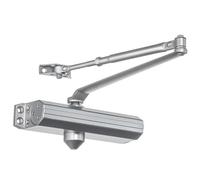 Dynasty Hardware Ferme-porte 1636-ALUM Grade 1, taille 3-6, aluminium pulvérisé