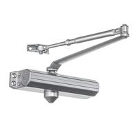 Dynasty Hardware Ferme-porte réglable à ressort taille 1-4 Ferme-porte automatique hydraulique conforme à la série 1614 en aluminium pulvérisé