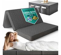 DYNMC you Matelas Pliant Double 140x195x14 cm - Ferme & Confortable - Matelas Pliable 2 Personnes avec Housse, utilisable comme Table & Pouf - Gain de Place pour invités - Oeko-TEX
