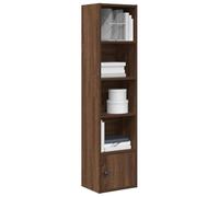 DYRJDJWIDHW Bibliothèque en Bois d’ingénierie chêne Marron 127x31x24 cm étagère Livre Rangement avec Porte Armoire Meuble Salon Bureau décor Organisateur