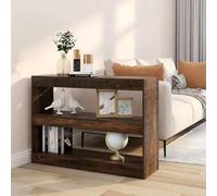 DYRJDJWIDHW Bibliothèque Séparateur pièce chêne fumé 100x30x72 cm étagère Rangement Livres Meuble cloison Salon Bureau Salon