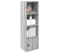 DYRJDJWIDHW Bibliothèque Sonoma Gris 31x24x102 cm Bois d ingénierie étagère Livres Rangement avec Porte Armoire Bureau Salon décor Moderne