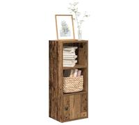 DYRJDJWIDHW Bibliothèque Vieux Bois 31x24x77 cm étagère Rangement Livres Bois d'ingénierie avec Porte, Meuble bibliothèque Salon Bureau Chambre à Coucher Stable Durable