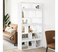 DYRJDJWIDHW Cloison de Separation Blanc 100x33x187,5 cm Bois d ingenierie pour Piece Salon Bureau paravent Range Design Polyvalent