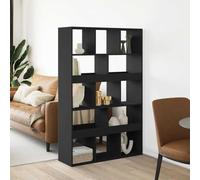 DYRJDJWIDHW Cloison de séparation Noir 100x33x156,5 cm Bois d ingénierie écran intimité séparateur pièce Portable paravent Moderne Salon Bureau