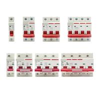 DZ47 400V 1-4P 3-125A C Type Circuit Breaker MCB Short Overload Circuit Protector 35mm Din Rail Breaking Capacity 6KA IINKUEYK(4P,100A)