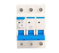 DZ47-63 Disjoncteur miniature sécurité MCB Circuit Breaker AC 400V 10A