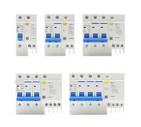 DZ47LE-63 Household Miniature Circuit Breaker 1P/2P/3P/4P Air Switch With Leakage Protector Three-phase Main Gate IINKUEYK(2P,25A)