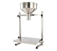 DzkZen TréMie d'alimentation en Acier Inoxydable, Entonnoir Robuste De Qualité Alimentaire avec Support Et Plate-Forme Élévatrice, Entonnoirs De Distribution pour Poudres, Liquides, Granulés 4cm
