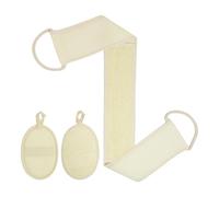 DzpKrka Éponge naturelle de luffa - Éponge naturelle pour salle de bain - Gommage organique doux réutilisable antidérapant avec texture pour laver la vaisselle et nettoyer la cuisine