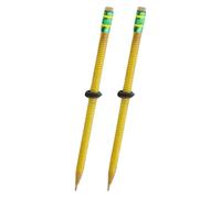 DzpKrka Lot de 2 crayons à papier avec écrou - 19 x 4 cm - Avec écrou coulissant - Outil d'écriture - Gadget d'aide à la mise au point - Jouet sensoriel - Stylo de décompression