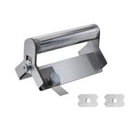 DzpKrka Machine de découpe en acier inoxydable, coupe-tôle, coupe-bande de bord, outil de menuiserie multifonction pour panneaux composites, bois sans