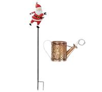dzqad Lumières Solaires De Noël Pour Bouilloire - 22x17x10,5 Cm Lumières Décoratives Pour Jardin Et Pelouse, Arrosoir Solaire Avec Guirlande, Lumière Extérieure Led Avec Support, Pour Terrasse, Patio