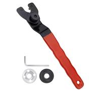 Dzxin Clé à Molette de Meuleuse d'angle avec Douille Hexagonale 8-48 mm roche Réglable Clé à Meuleuse Clé à Molette Réglable avec 2 Bride Filetée et llen