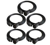 DZYDZR 5 PCS 5,5 x 2,1 mm 0-24V 1M Femelle vers Mâle Câble DC Adaptateur D'extension Câble DC Power Lead Extension Cable pour LED Strip Light (3,3ft)