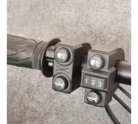 E-Bike Light Switch 2-in-1 Controller ABS Black(2 in1) | 2-in-1 control, ABS plastic body, black finish, fits 22mm bars, easy install