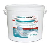 BAYROL e-Chlorilong® Ultimate 7 Piscine 10,2 kg - Galets Chlore 300g - Chlore Piscine 7 Actions - Traitement Intégral Eau et Filtre
