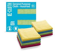 e-cloth Chiffon de Nettoyage Multi-Usage, Microfibre, Couleurs Assorties, Pack de 8